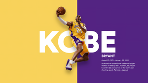 Kobe Bryant, Tribute, Los Angeles Lakers, American basketball player, 4K wallpaper