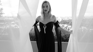 Margot Robbie, Celebrities, Girls, Vogue, Monochrome, Black And White, 4K wallpaper