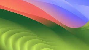 macOS Sonoma, Stock, MacBook Air 2023, Gradient background, 4K wallpaper