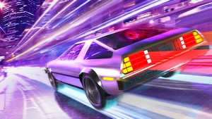 Delorean, Cars, Artist, Artwork, Digital Art, Retrowave, Synthwave, 4K wallpaper