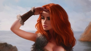 Fantasy Girls, Barbarian, Artist, Artwork, Digital Art, Artstation, 4K wallpaper