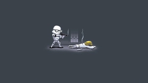 Stormtrooper, Star Wars, Artist, Artwork, Digital Art, Minimalism, Minimalist, 4K wallpaper