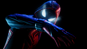 Spider-Man: Miles Morales, Black background, Spiderman, 4K wallpaper