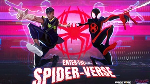 Spider-Man: Across the Spider-Verse, Garena Free Fire, Spiderman, 4K wallpaper