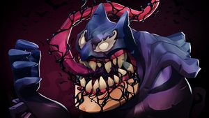 Venom, Batman, Superheroes, Artwork, Artstation, 4K wallpaper