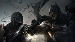 Batman, Deathstroke, Superheroes, Artwork, Artstation, 4K wallpaper