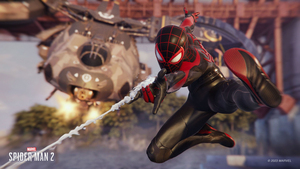 Marvels Spider-Man 2, Upgraded suit, 2023 Games, PlayStation 5, Gameplay, Spiderman, 4K wallpaper