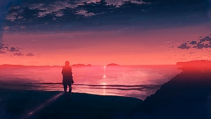 Artist, Artwork, Digital Art, Sky, Clouds, Sunset, Sunrise, 4K wallpaper