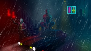 Joker, Spiderman, Superheroes, Artwork, Behance, 4K wallpaper