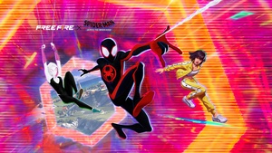 Spider-Man: Across the Spider-Verse, Free Fire, Spider-Gwen, Spiderman, 4K wallpaper