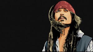 Jack Sparrow, Artist, Artwork, Digital Art, Johnny Depp, 4K wallpaper