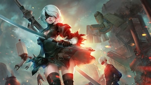 Nier Automata, Games, Artist, Artwork, Digital Art, Artstation, 4K wallpaper