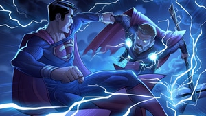 Superman, Thor, Superheroes, Artwork, 4K wallpaper