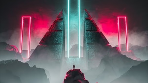 Neon, Artist, Artwork, Digital Art, Science Fiction, 4K wallpaper