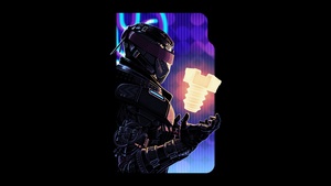 Cyberpunk, Destiny 2, Black background, 4K wallpaper