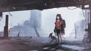 Anime Girl, Anime, Cyberpunk, Artist, Artwork, Digital Art, 4K wallpaper