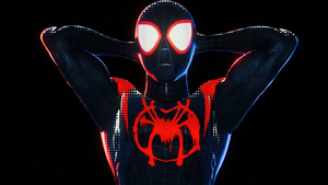 Miles Morales, AMOLED, Marvel Comics, Black background, 4K wallpaper