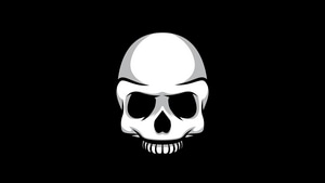 Skull, Minimalism, Minimalist, Dark, Black, Artist, Artwork, Digital Art, 4K wallpaper