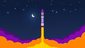 Rocket, Artist, Artwork, Digital Art, Minimalism, Minimalist, 4K wallpaper