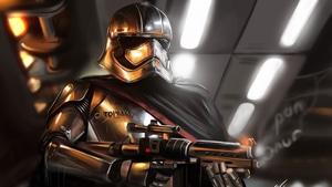 Captain Phasma, Star Wars, Movies, Artstation, 4K wallpaper