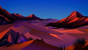 macOS Big Sur, Sunset, Dark Mode, 4K wallpaper