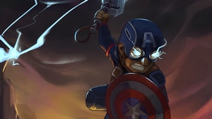 Captain America, Superheroes, Artwork, Artstation, 4K wallpaper
