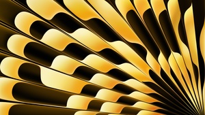 macOS Sonoma, Abstract background, MacBook Air 2023, Yellow, Stock, Abstract lines, 4K wallpaper