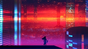 Artist, Artwork, Digital Art, Retrowave, Scifi, Deviantart, Alone, 4K wallpaper