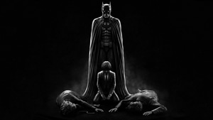 Batman, Superheroes, Dark, Black, Behance, 4K wallpaper