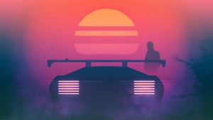 Retrowave, Synthwave, Artist, Artwork, Digital Art, 4K wallpaper