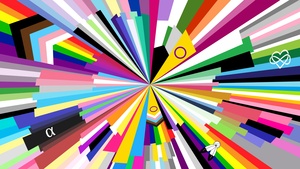 LGBTQ, Multicolor, Microsoft Pride, Abstract lines, 4K wallpaper