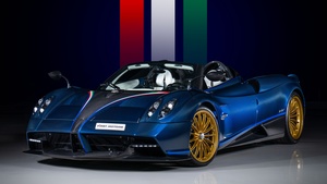 Pagani Huayra Roadster, Dark aesthetic, Supercar, Dark background, 4K wallpaper
