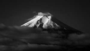 Mount Fuji, Mountains, Nature, Photography, Monochrome, Black And White, 4K wallpaper