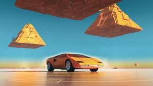 Lamborghini Countach, Lamborghini, Cars, Artist, Artwork, Digital Art, 4K wallpaper