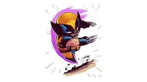 Wolverine, Superheroes, Minimalism, Minimalist, 4K wallpaper