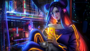Artist, Artwork, Digital Art, Coffee, Deviantart, 4K wallpaper