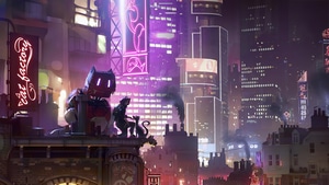 Neon, Scifi, Cyberpunk, Artist, Artwork, Digital Art, Robot, Deviantart, 4K wallpaper