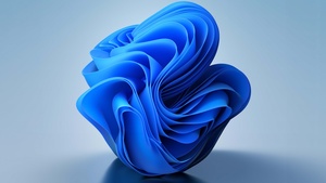 Bloom, Windows 11, Blue aesthetic, Pastel blue, Stock, 4K wallpaper