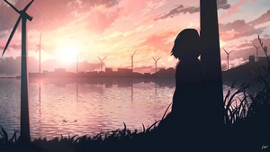 Anime Girl, Anime, Sad, Alone, Artist, Artwork, Digital Art, 4K wallpaper