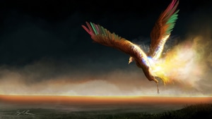 Phoenix, Artist, Artwork, Digital Art, Artstation, 4K wallpaper