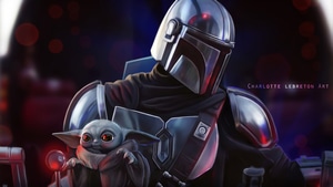 The Mandalorian, Tv Shows, Star Wars, Artstation, Baby Yoda, 4K wallpaper