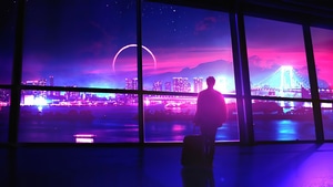 Neon, Artist, Artwork, Lights, Digital Art, Deviantart, 4K wallpaper