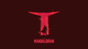 The Mandalorian, Tv Shows, Star Wars, Minimalism, Minimalist, 4K wallpaper