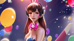 Dva Overwatch, Overwatch, Games, Digital Art, Artist, Artwork, 4K wallpaper