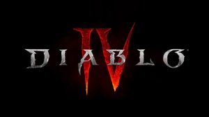 Diablo IV, Logo, Dark background, 4K wallpaper