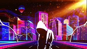 Scifi, Neon, Artist, Artwork, Digital Art, Deviantart, Anonymus, 4K wallpaper