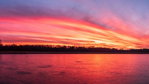 Sunset, Nature, 4K wallpaper