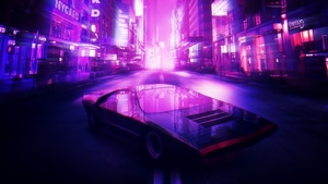 Neon, Cars, Artist, Artwork, Digital Art, 4K wallpaper