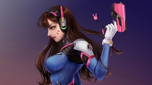 Dva Overwatch, Overwatch, Games, Artist, Digital Art, Artstation, 4K wallpaper