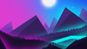 Landscape, Artist, Artwork, Digital Art, Minimalism, Minimalist, 4K wallpaper